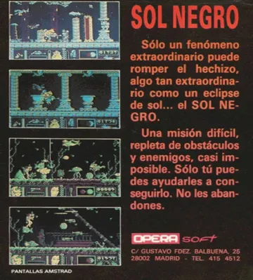 Sol Negro box cover back